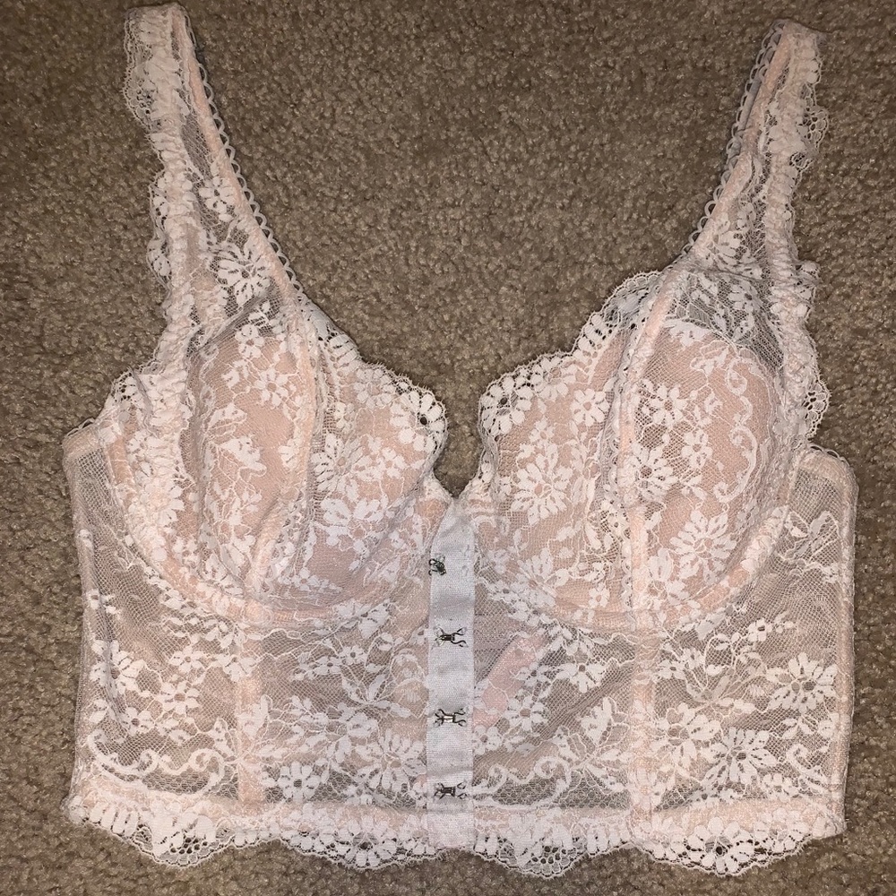 Victoria secret lace corset bra